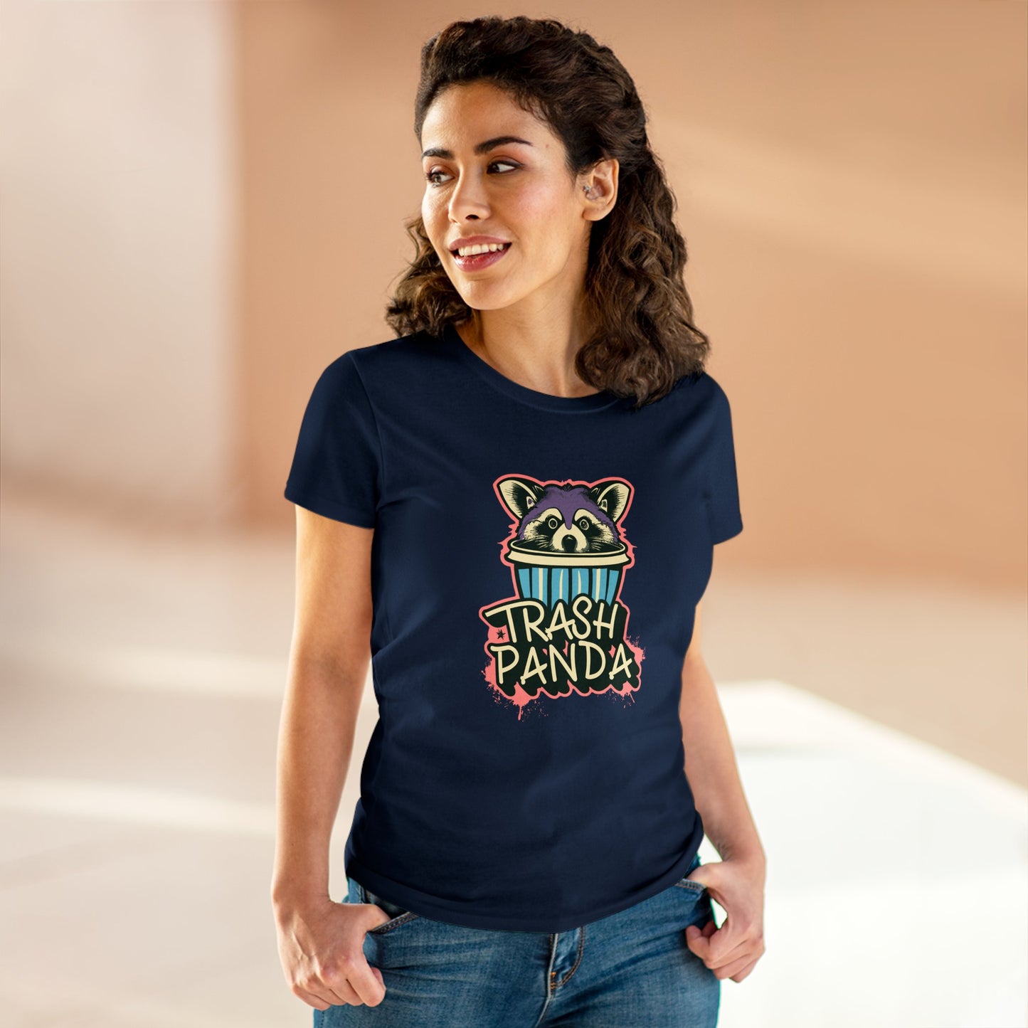 Trash Panda, Racoon, Women's Cotton Tee