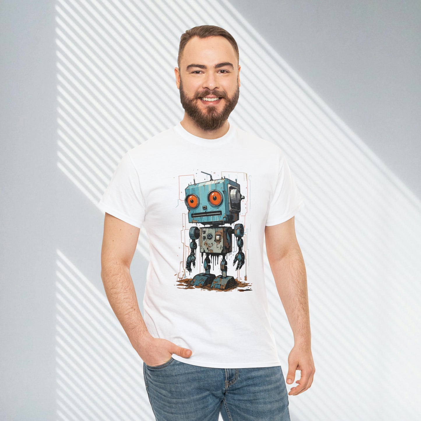 Gears of Sorrow, Robot Unisex Heavy Cotton Tee