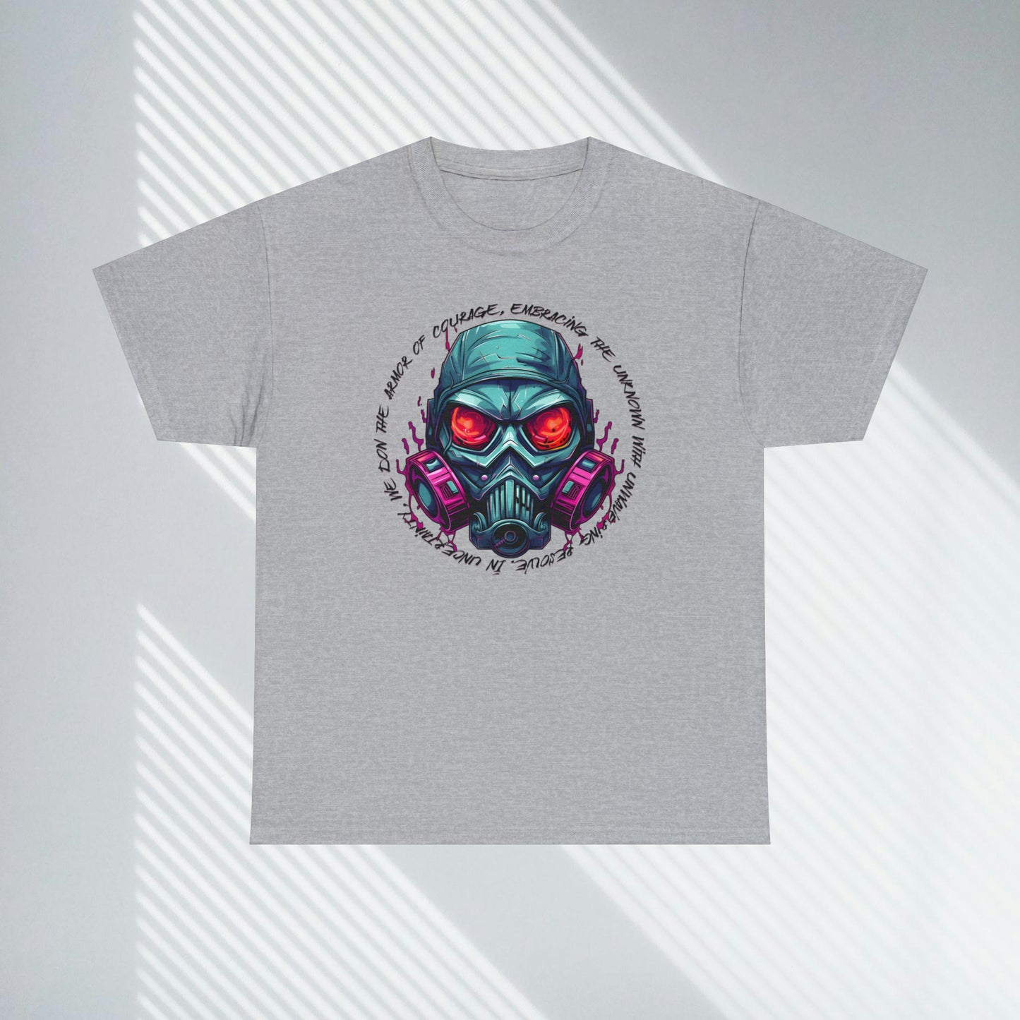 Gas Mask, Unisex Heavy Cotton Tee