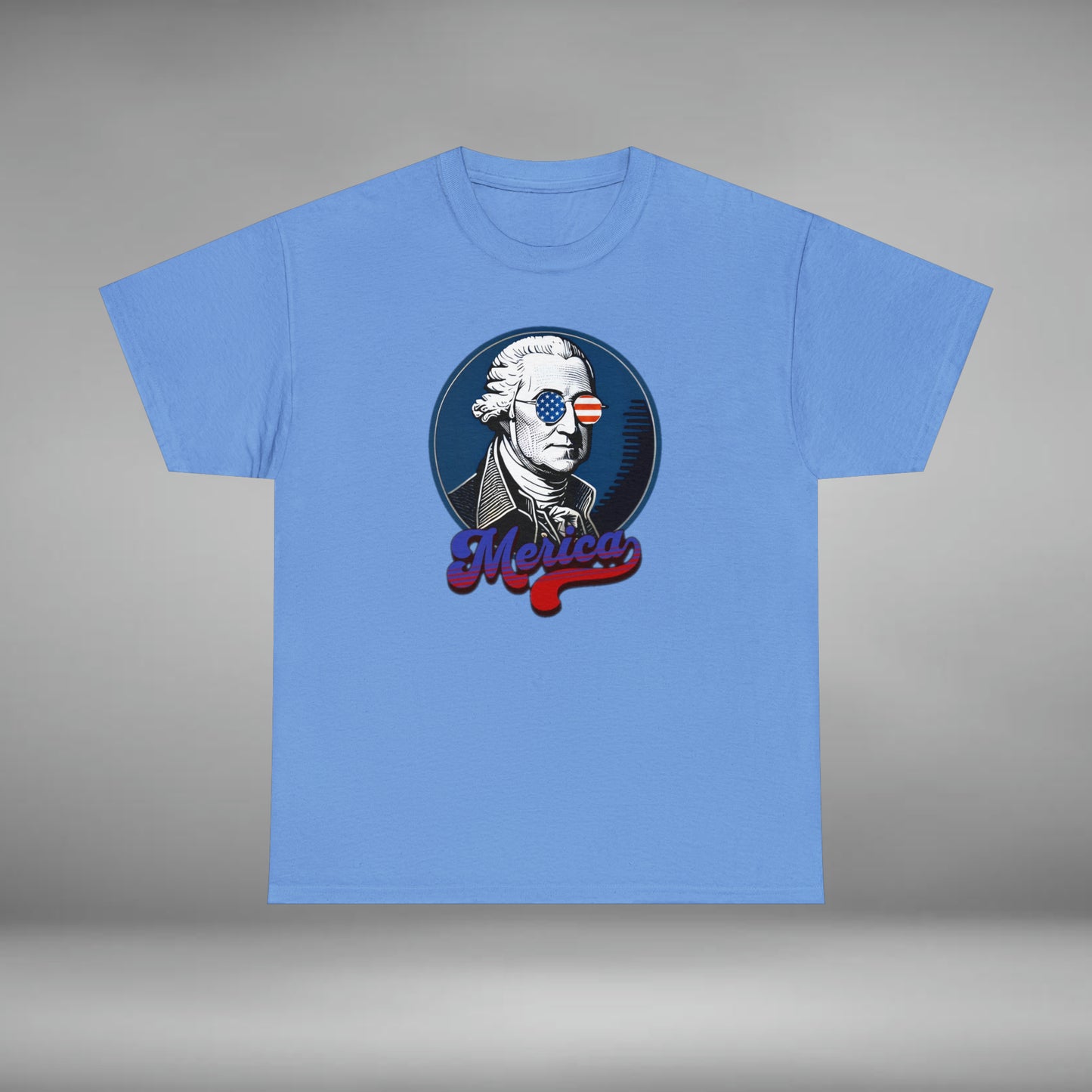 Merica, George Washington Unisex Heavy Cotton Graphic Tee