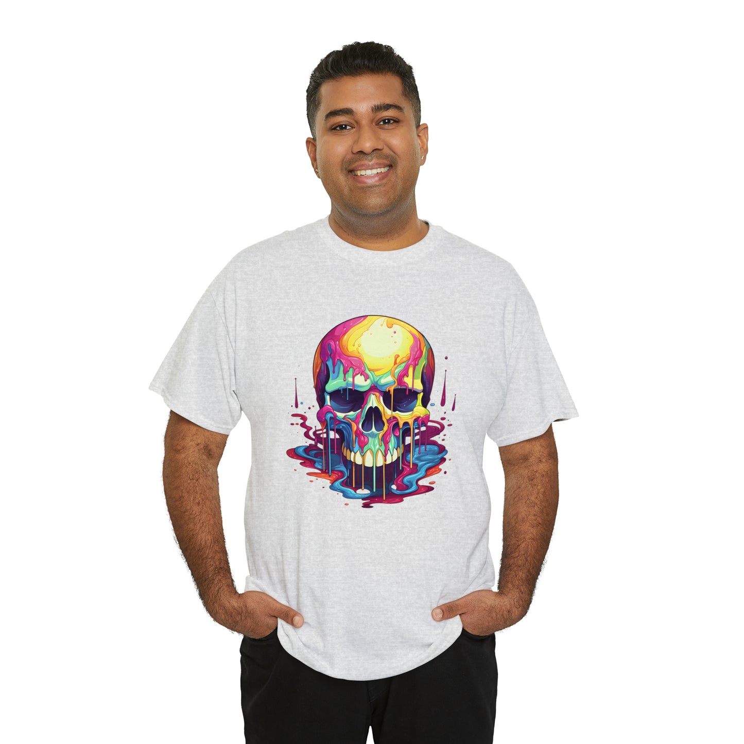 Painted Skull, Unisex Heavy Cotton Tee