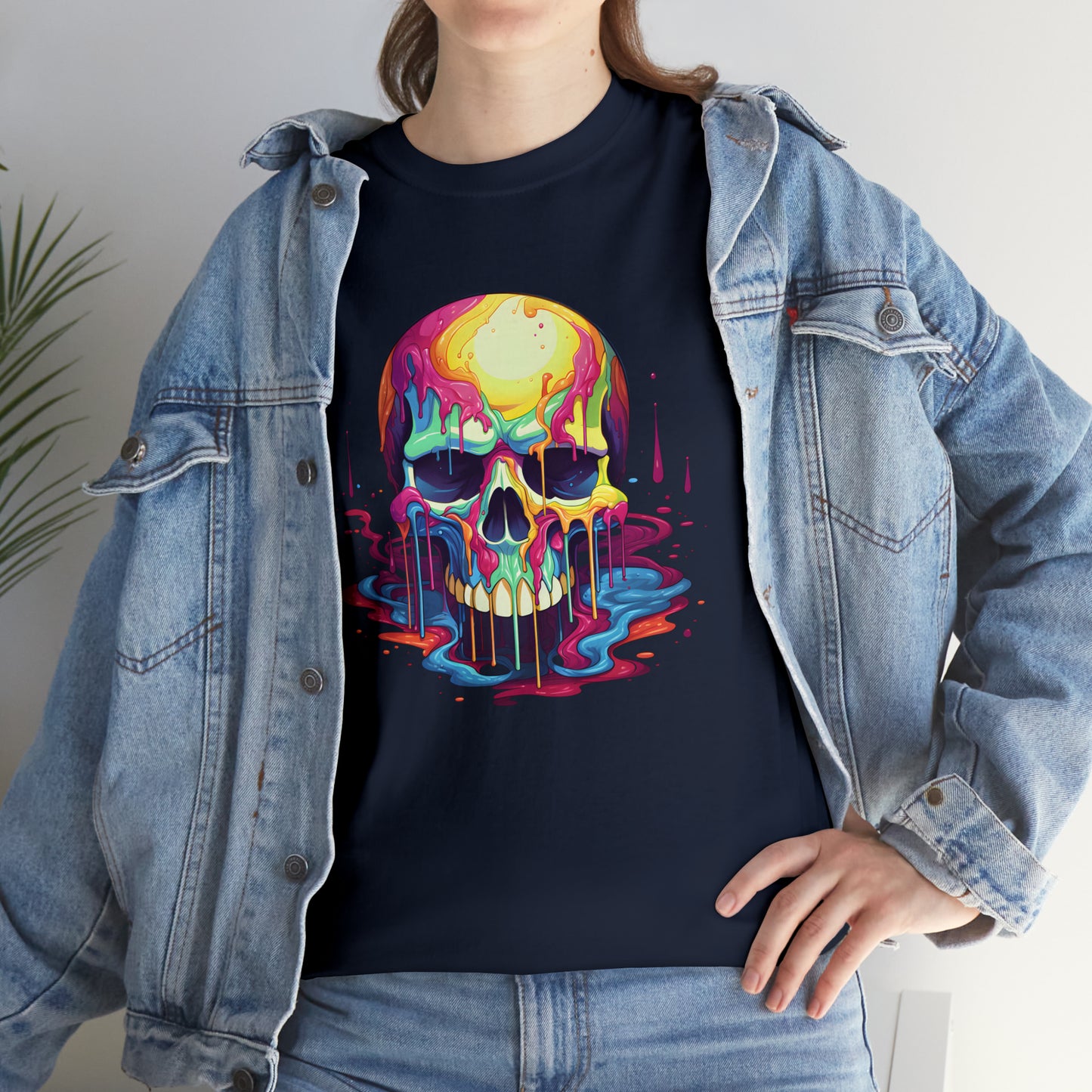 Painted Skull, Unisex Heavy Cotton Tee