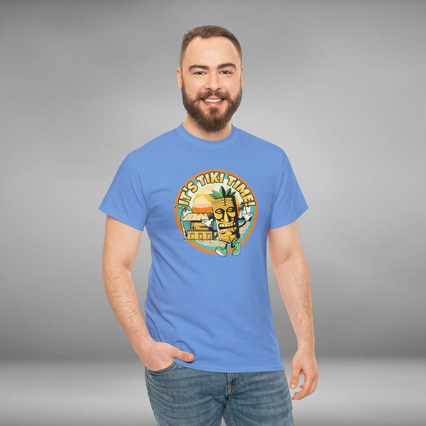 It's Tiki Time! Unisex Heavy Cotton Tee