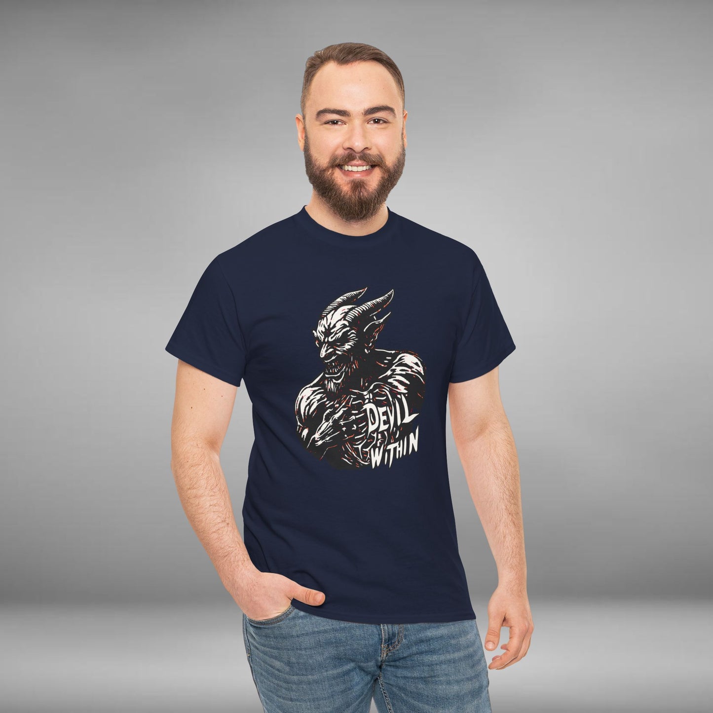 Devil Within, Unisex Heavy Cotton Tee