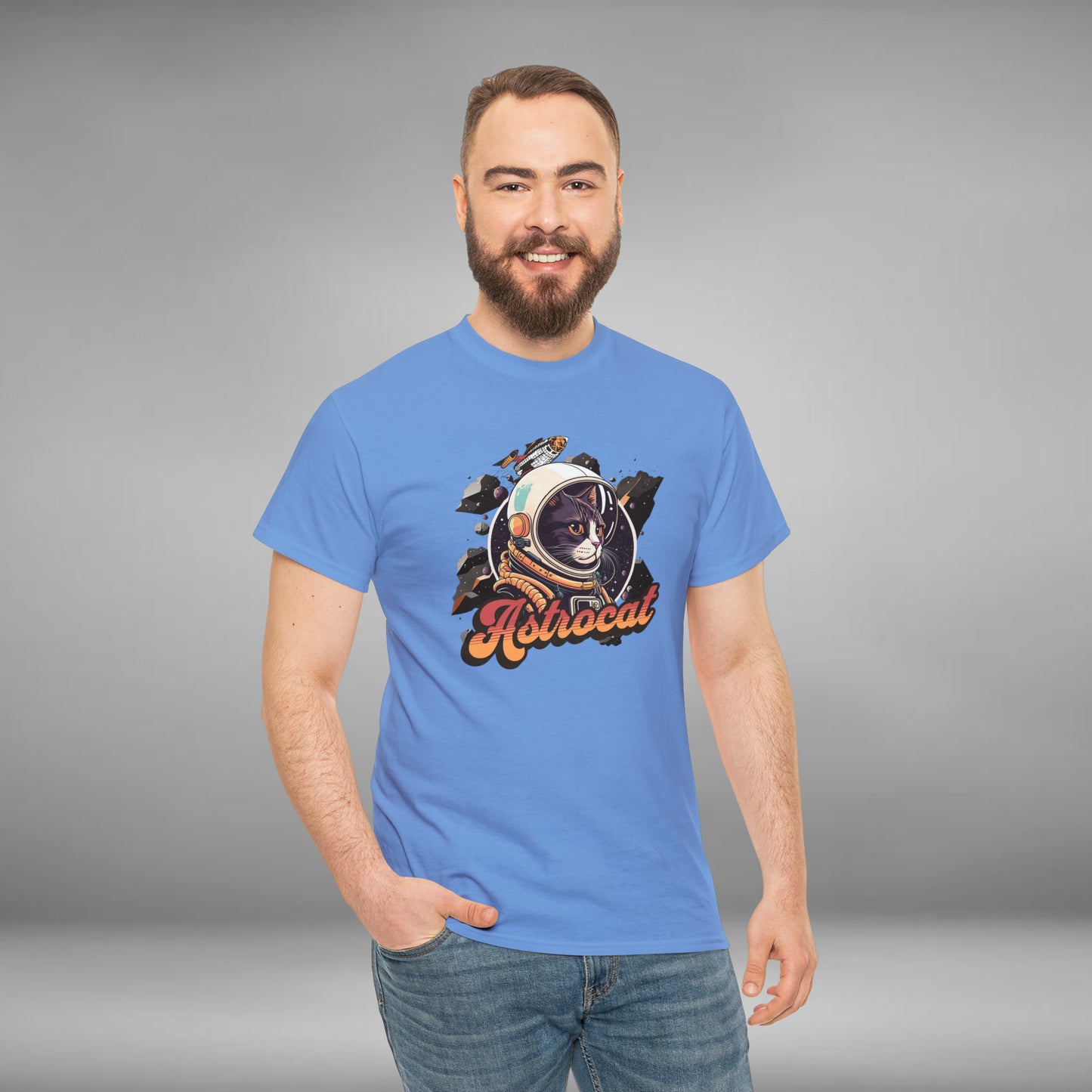 Astrocat, Unisex Heavy Cotton Tee