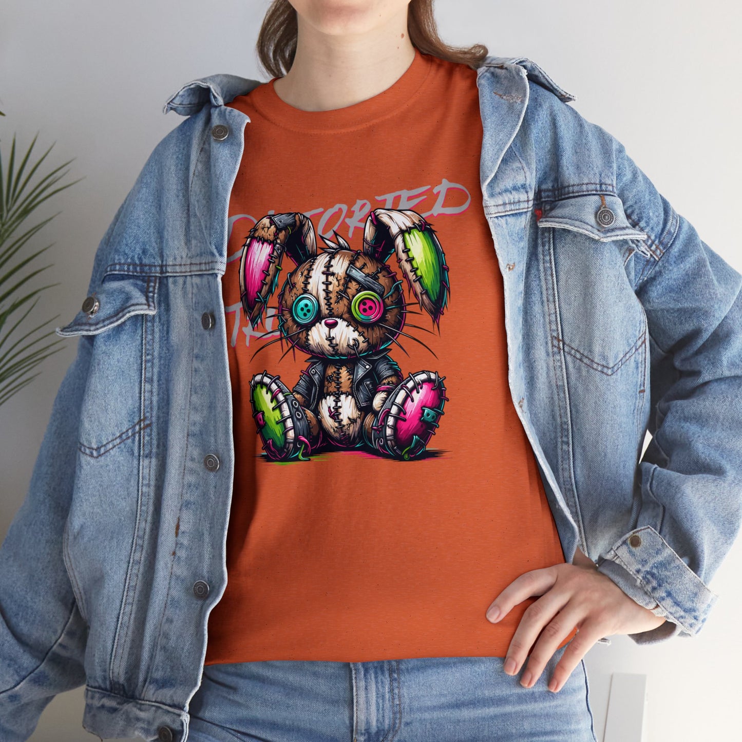 Distorted Truth, Ragdoll Bunny, Unisex Heavy Cotton Tee