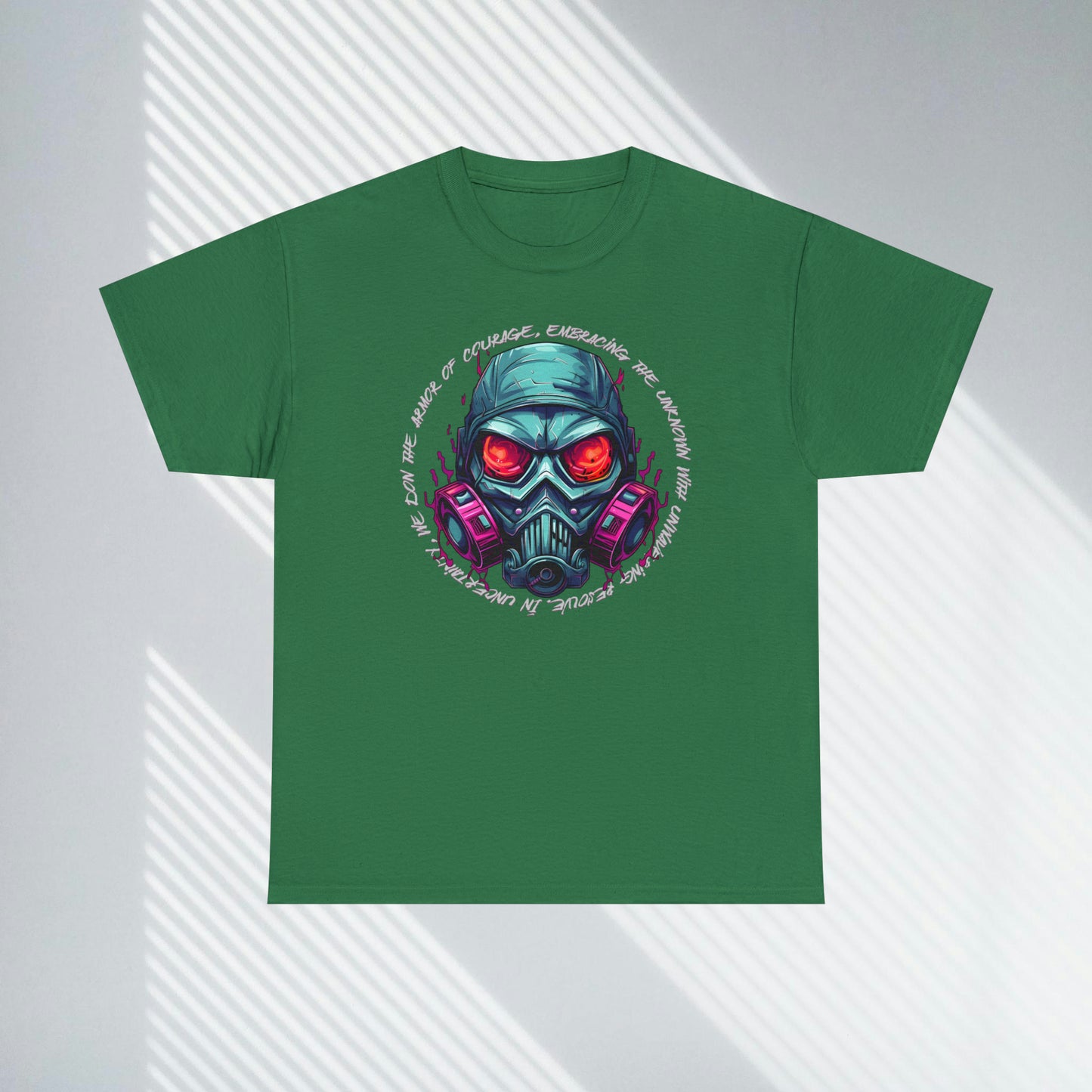Gas Mask, Unisex Heavy Cotton Tee
