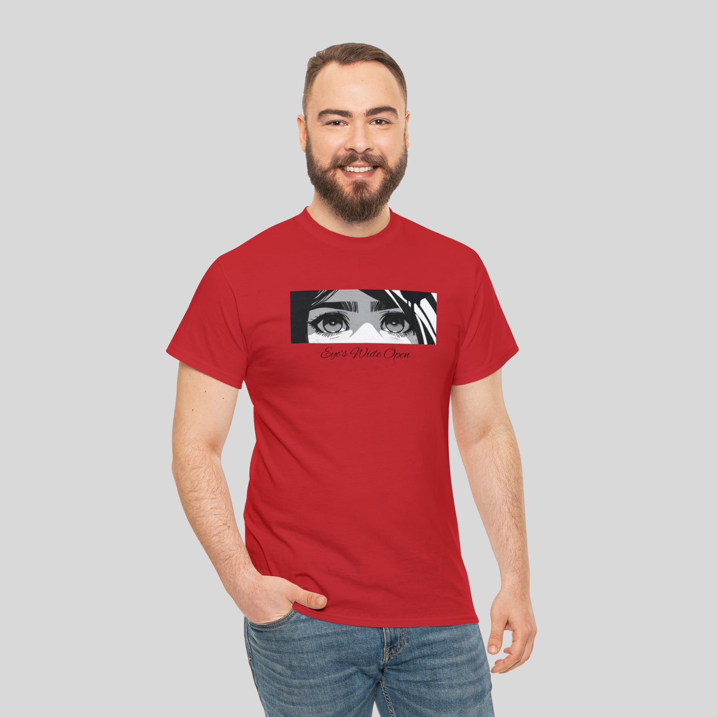Eye's Wide Open, Custom Unisex Heavy Cotton Graphic Tee