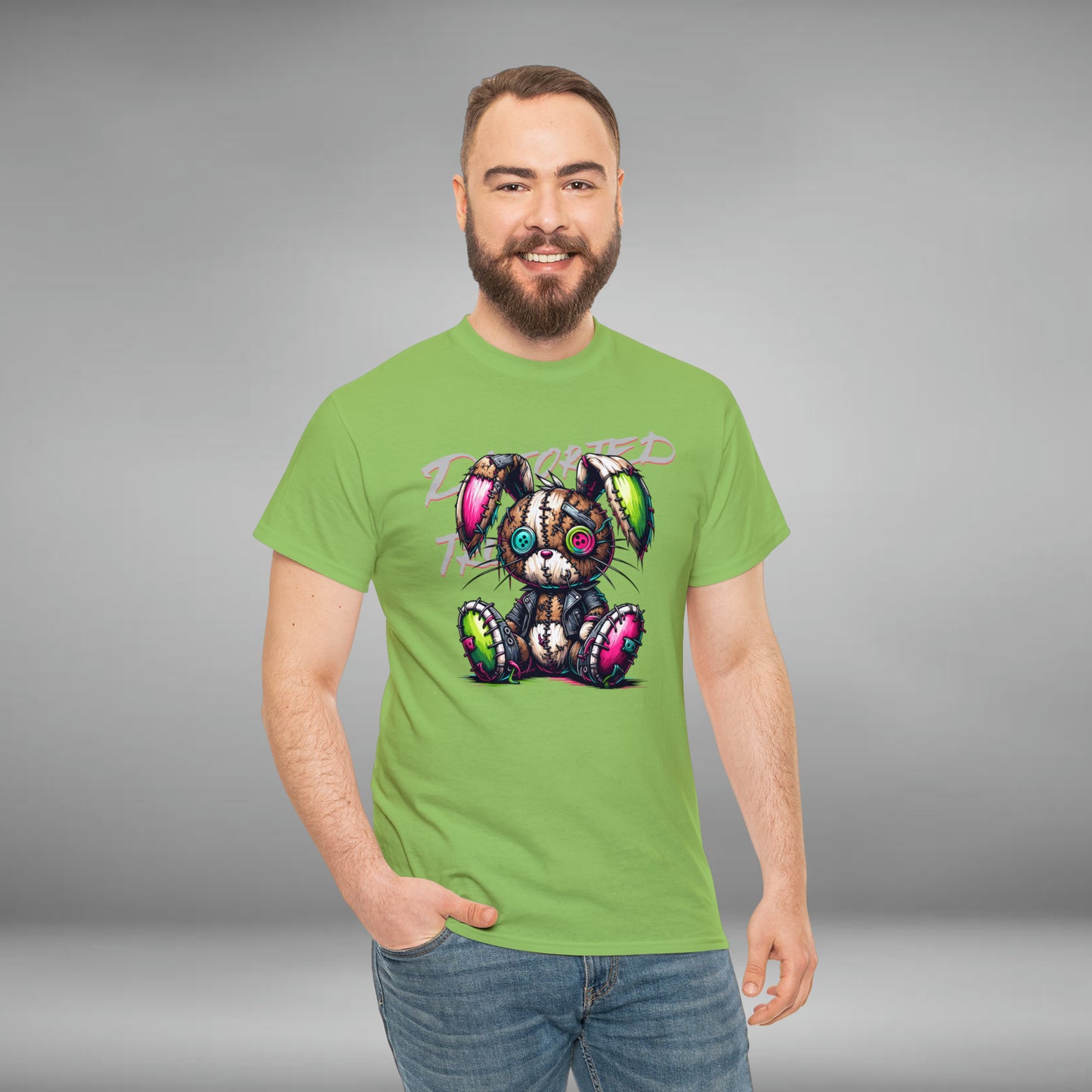 Distorted Truth, Ragdoll Bunny, Unisex Heavy Cotton Tee