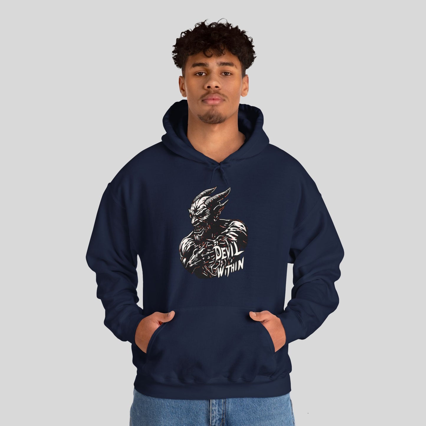 Devil Within, Unisex Heavy Blend™ Hooded Sweatshirt