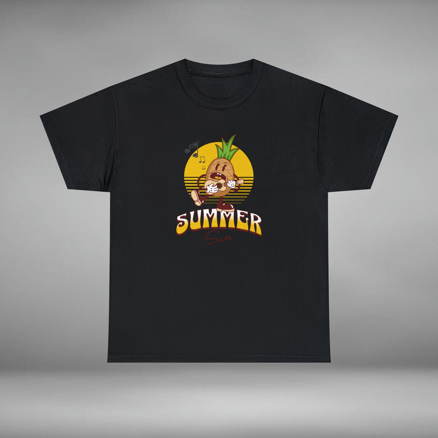 Summer Sun Pineapple, Unisex Heavy Cotton Tee