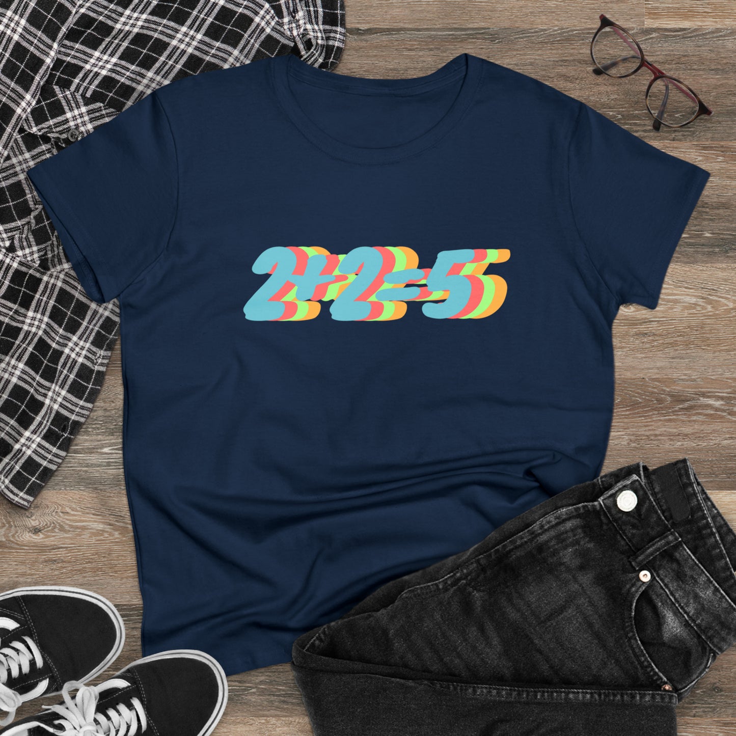 2+2=5, George Orwell 1984 inspired Women's Midweight Cotton Tee