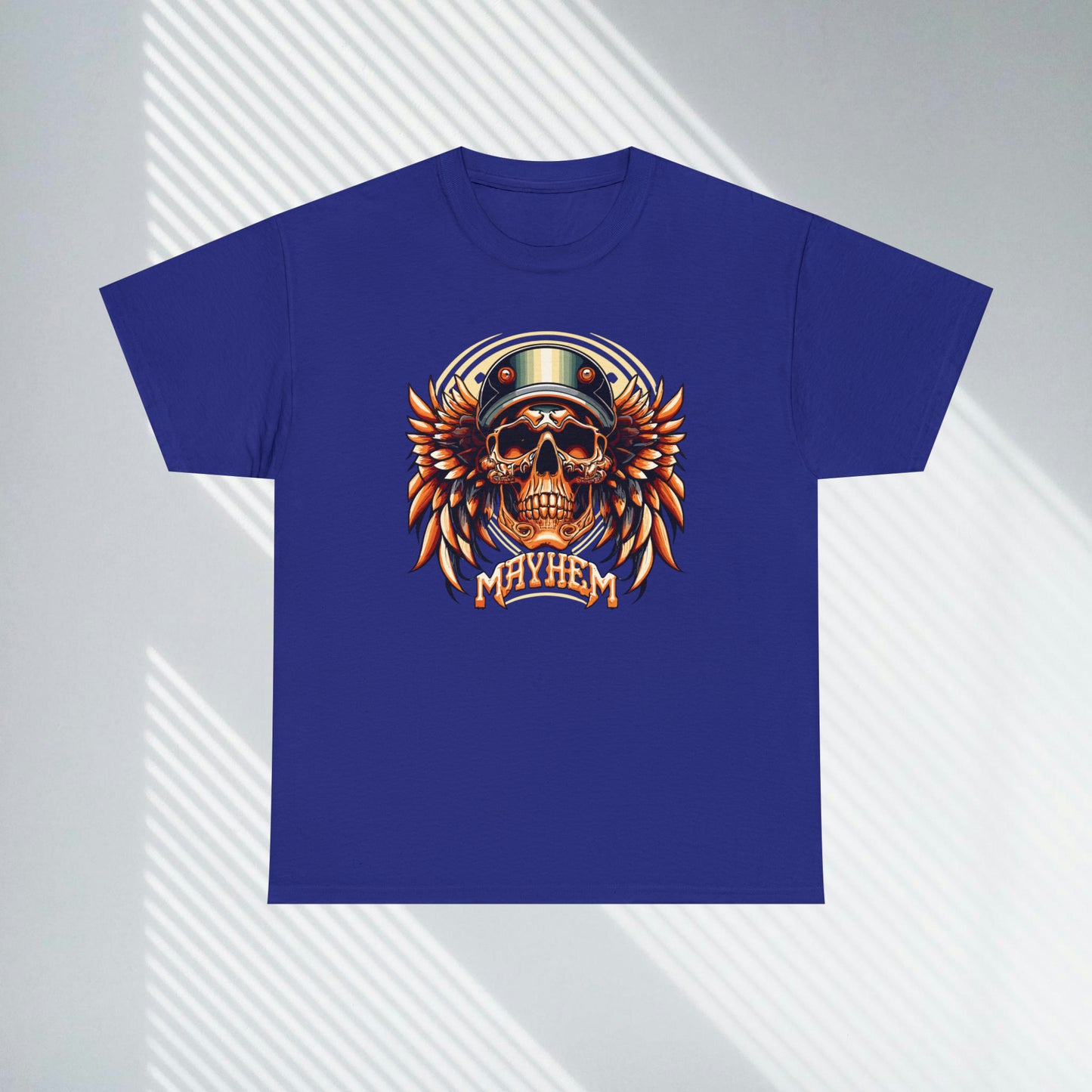 MAYHEM, Winged Skull Unisex Heavy Cotton Tee