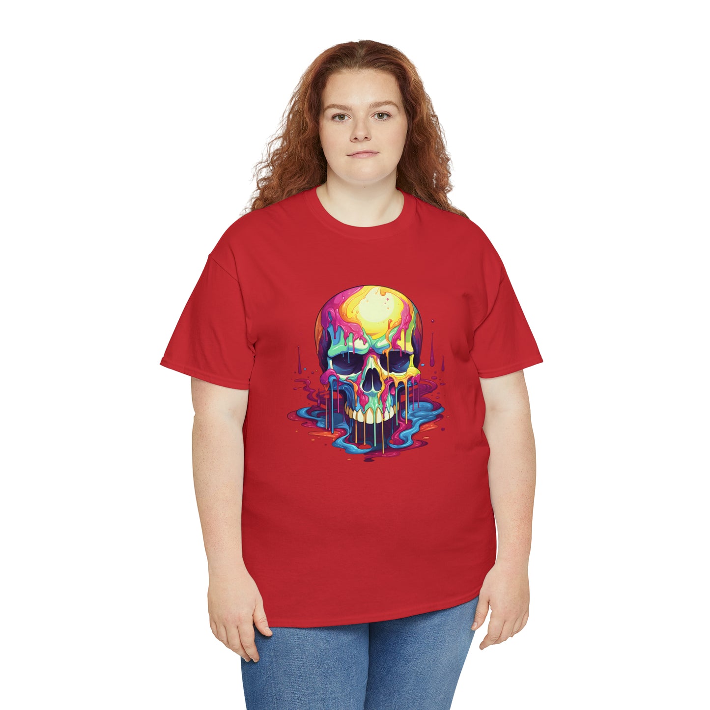 Painted Skull, Unisex Heavy Cotton Tee
