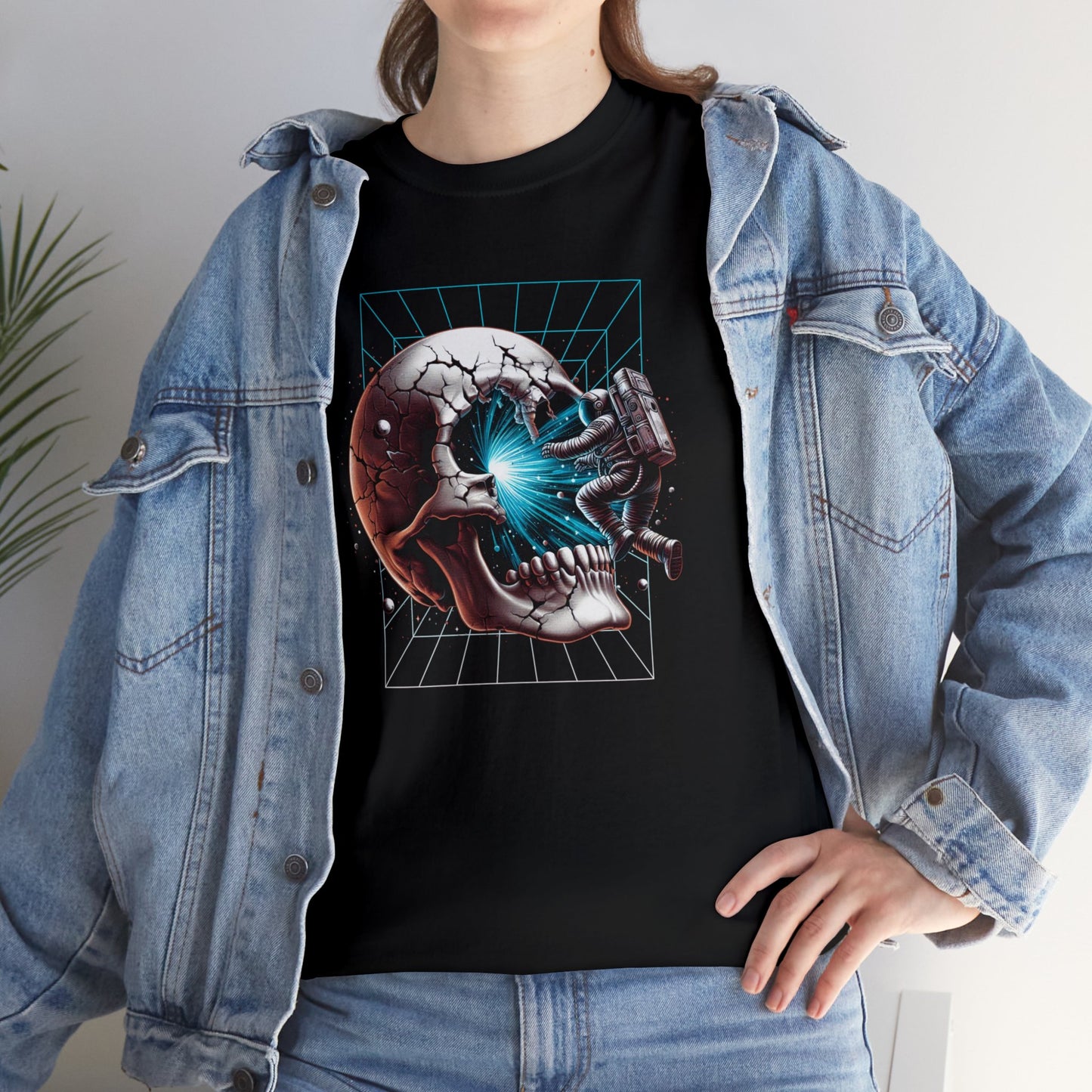 Portal Into Infinity, Astronaut, Unisex Heavy Cotton Tee