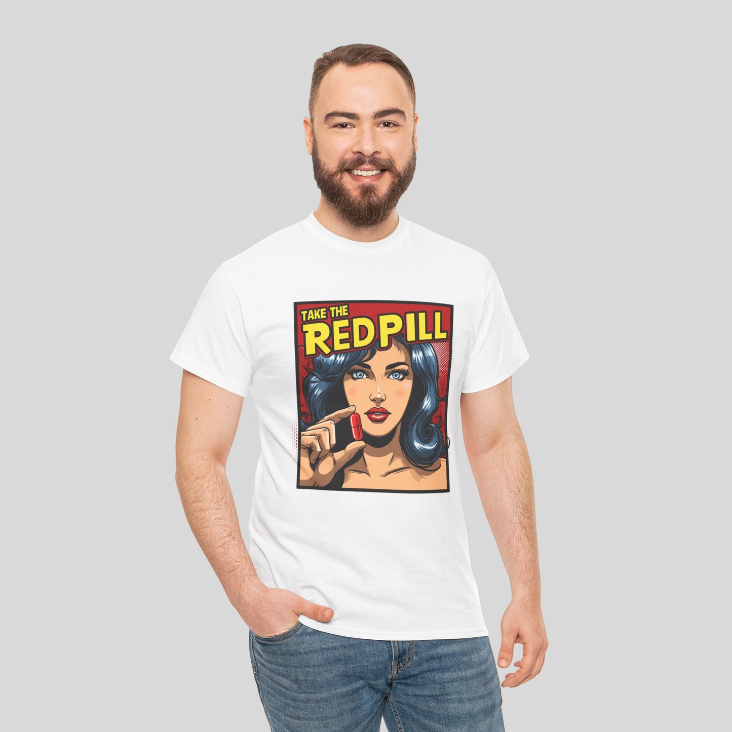 Take The Red Pill, Unisex Heavy Cotton Tee