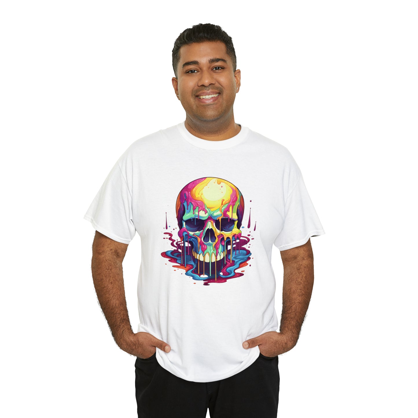 Painted Skull, Unisex Heavy Cotton Tee