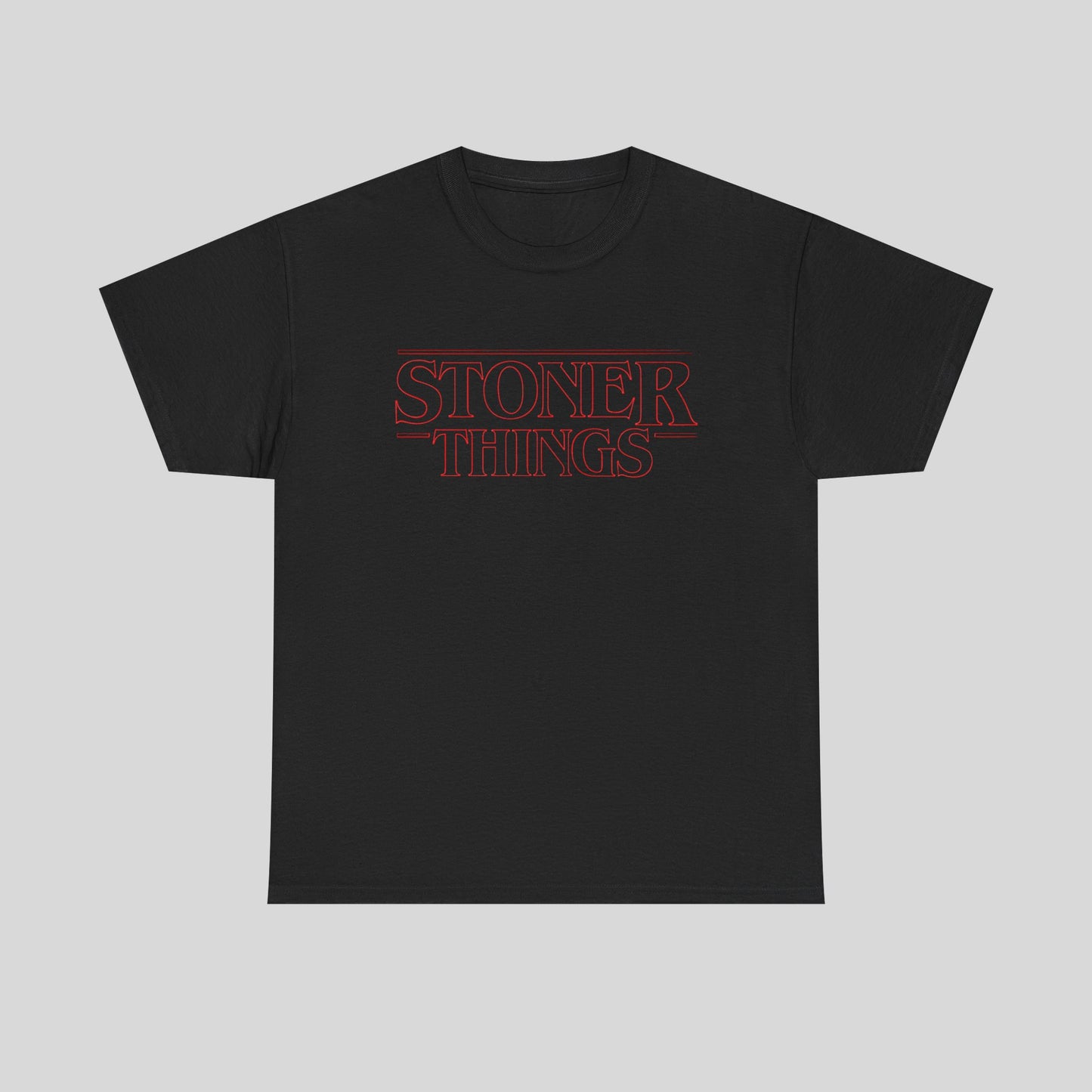 Stoner Things Unisex Heavy Cotton Tee - Chill Vibe Graphic Tee for Casual Wear