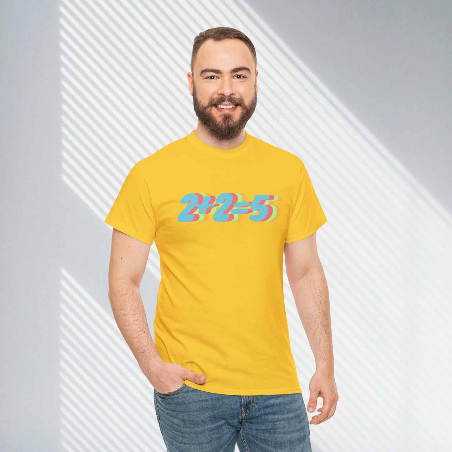 2+2=5, George Orwell 1984 inspired Unisex Heavy Cotton Tee