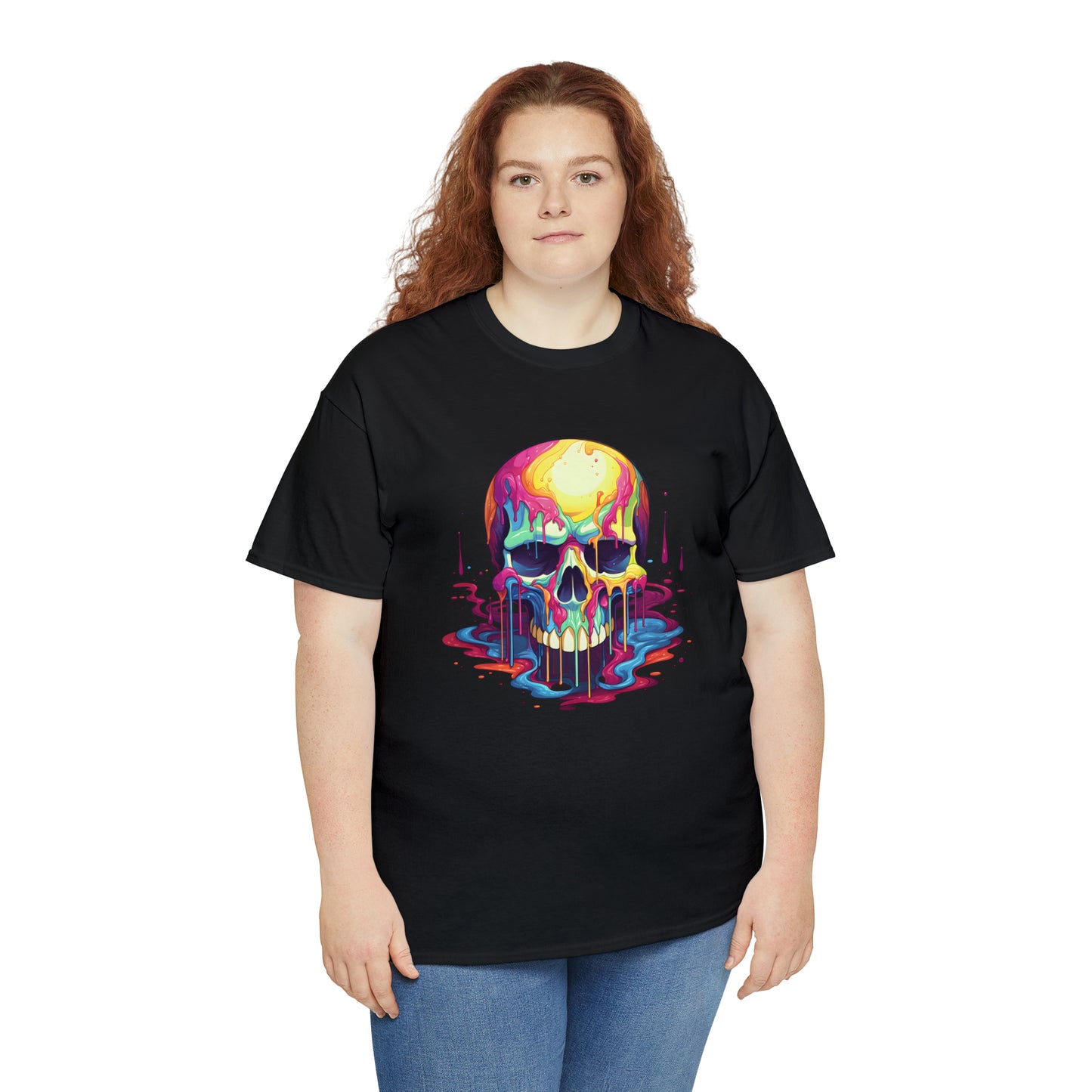 Painted Skull, Unisex Heavy Cotton Tee