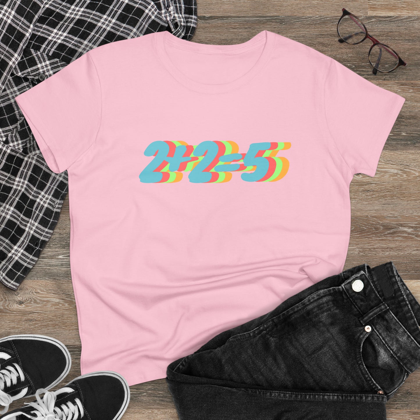 2+2=5, George Orwell 1984 inspired Women's Midweight Cotton Tee