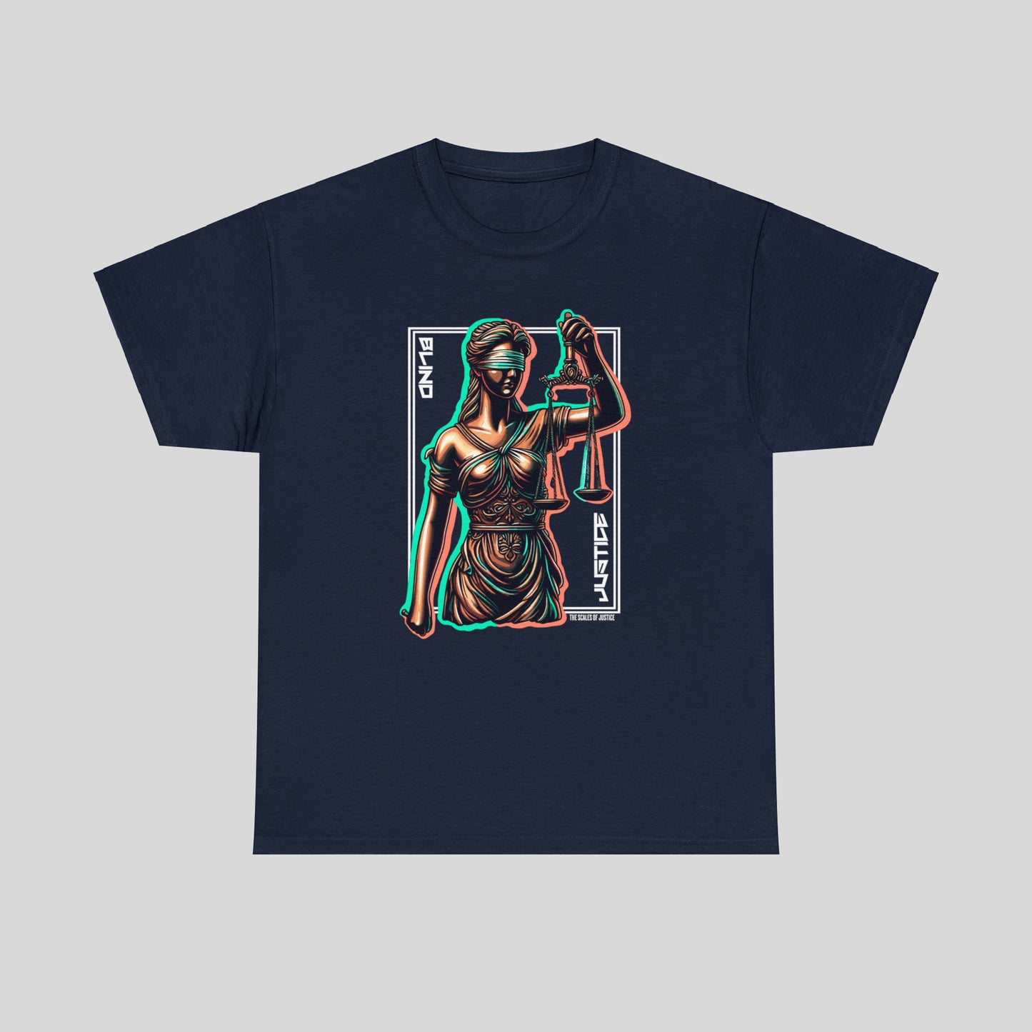 Blind Justice, Lady Justice, Unisex Heavy Cotton Tee