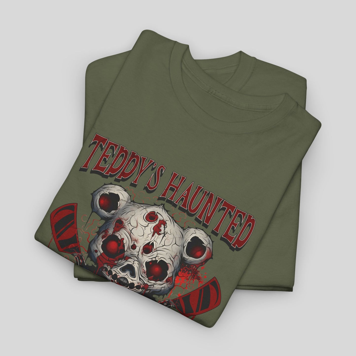 Teddy's Haunted Hide and Seek, Unisex Heavy Cotton Tee