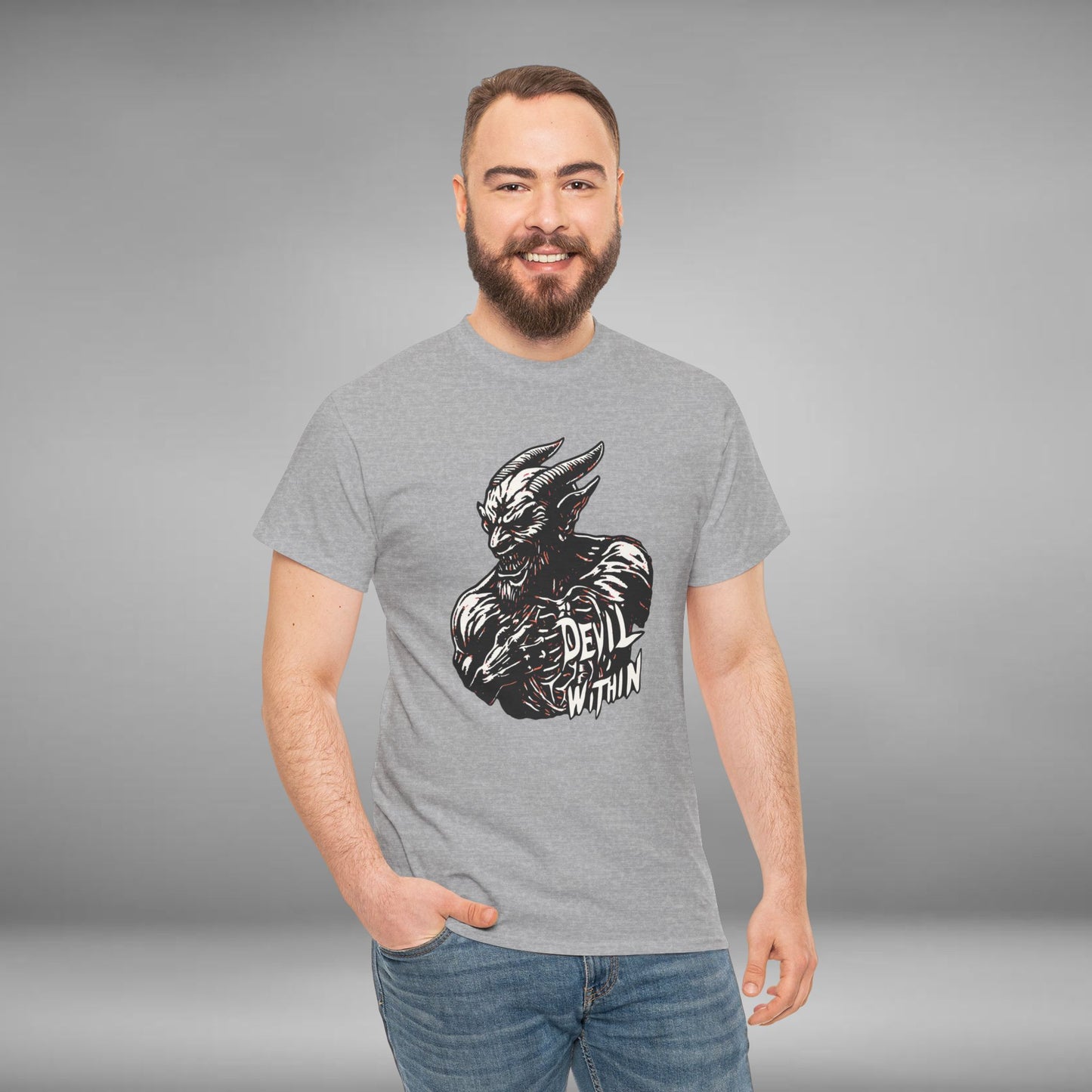 Devil Within, Unisex Heavy Cotton Tee