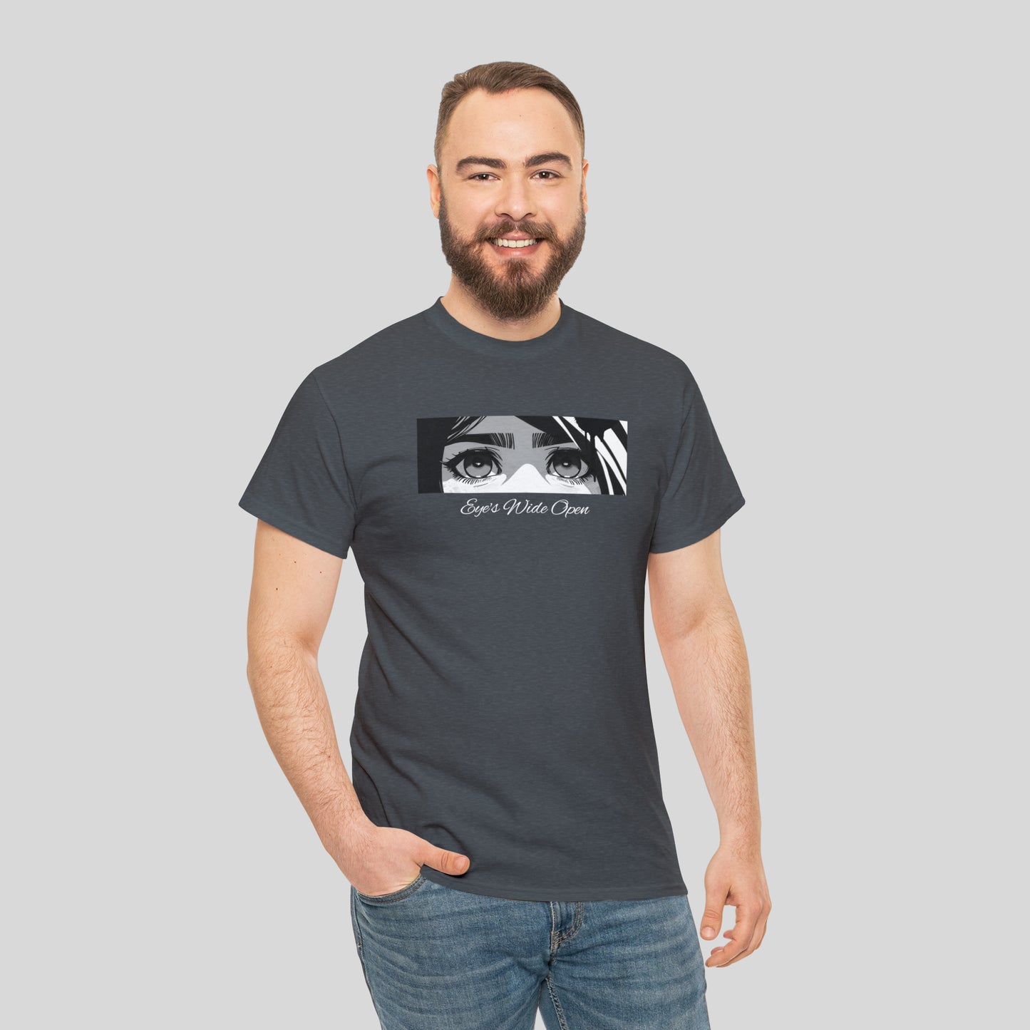 Eye's Wide Open, Custom Unisex Heavy Cotton Graphic Tee