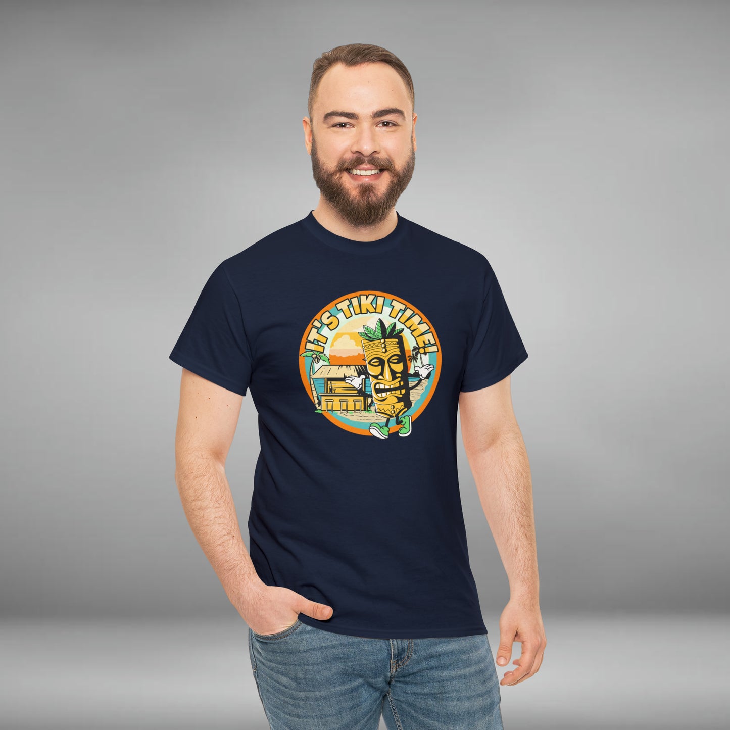 It's Tiki Time! Unisex Heavy Cotton Tee