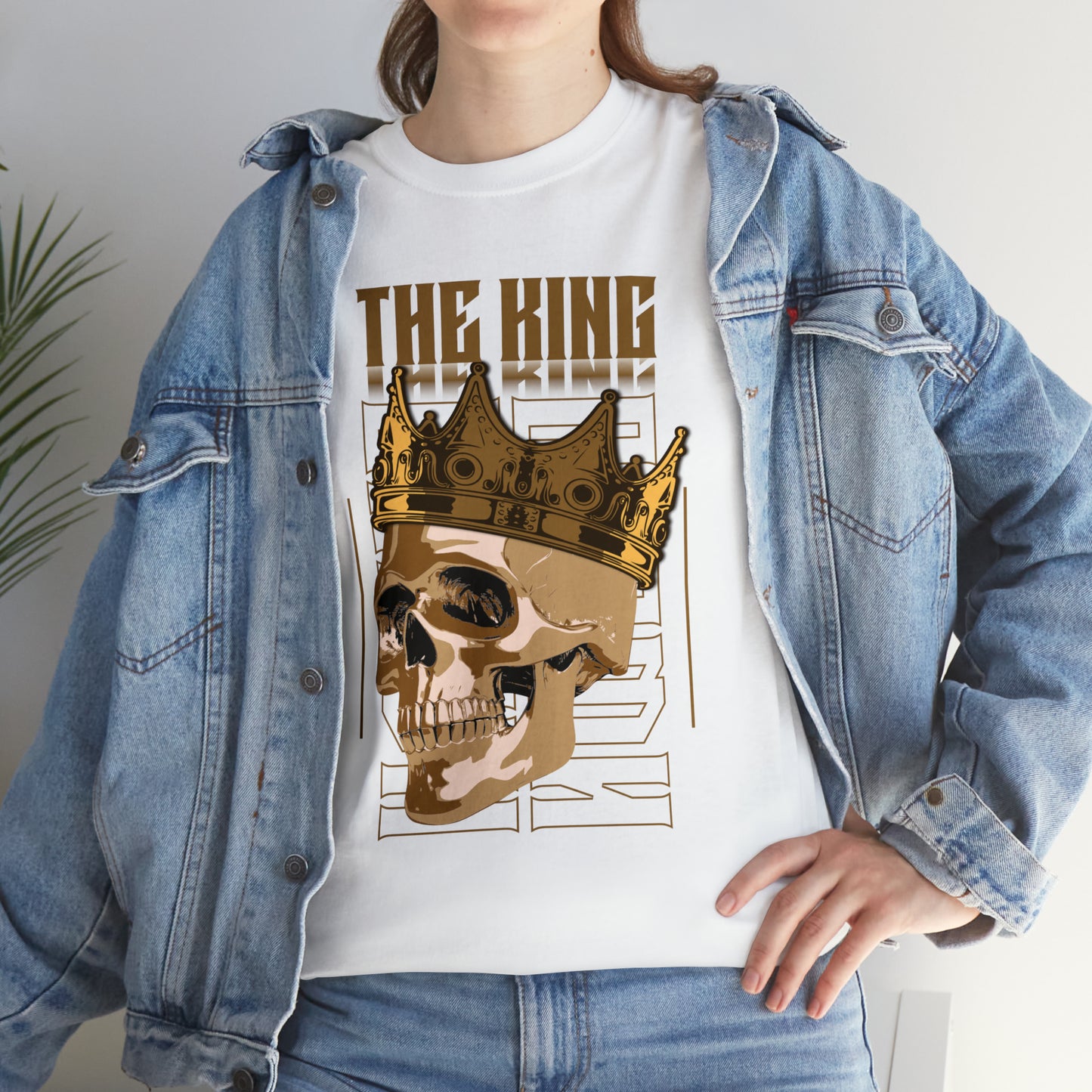 The King, Skull, Crown Unisex Heavy Cotton Tee