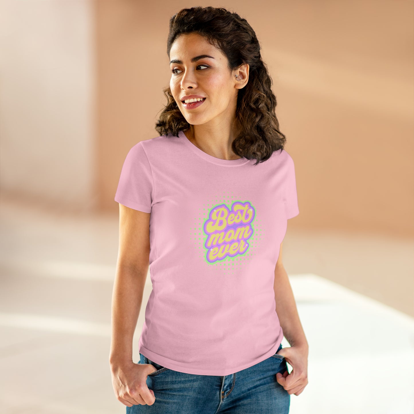 Best Mom Ever, Women's Midweight Cotton Tee