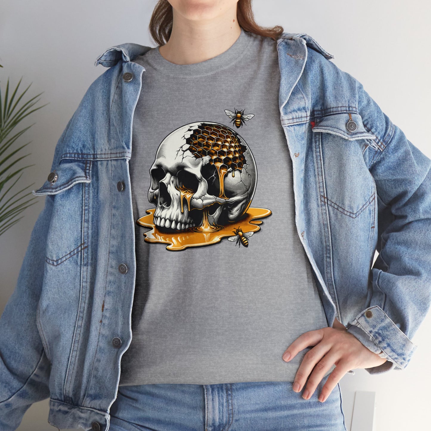 Honey Skull Unisex Heavy Cotton Tee