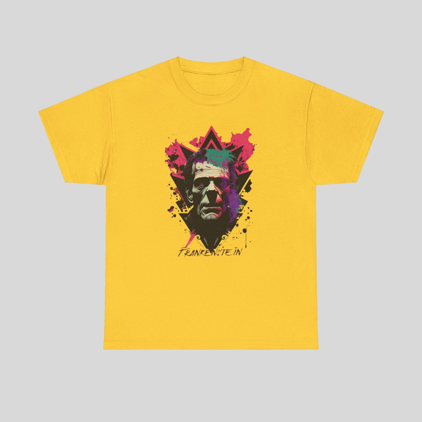 Frankenstein, Custom Graphic Unisex Heavy Cotton Tee