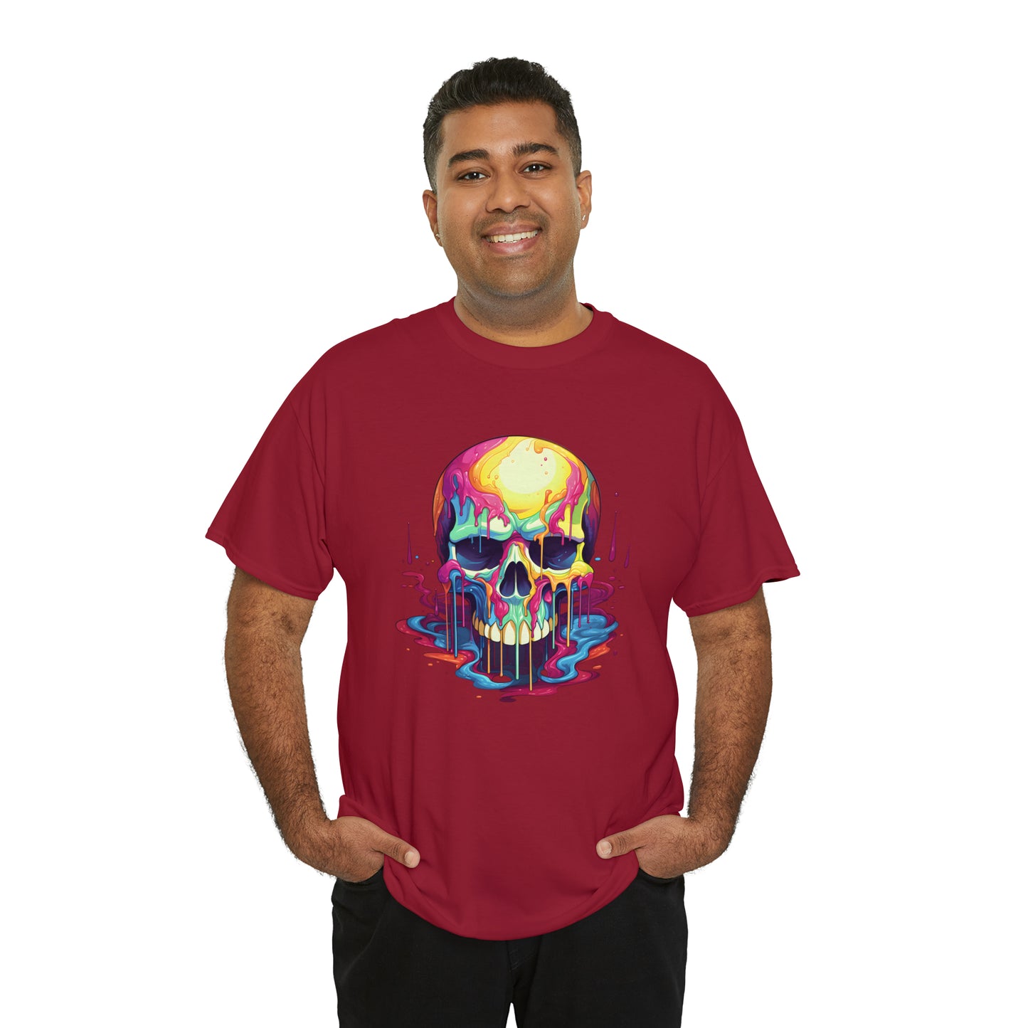 Painted Skull, Unisex Heavy Cotton Tee