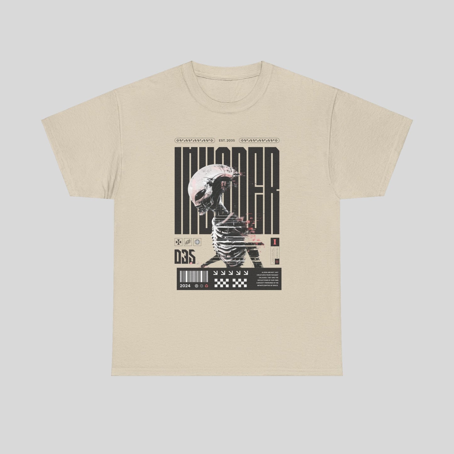 Alien Invader, Unisex Heavy Cotton Tee