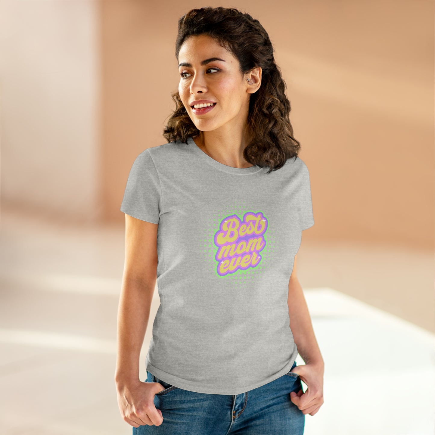 Best Mom Ever, Women's Midweight Cotton Tee