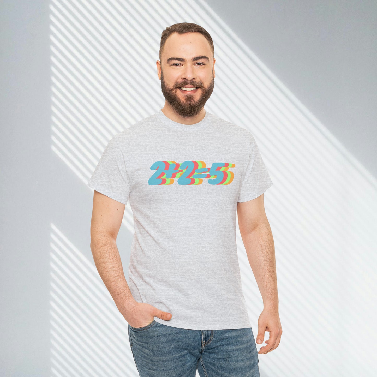 2+2=5, George Orwell 1984 inspired Unisex Heavy Cotton Tee