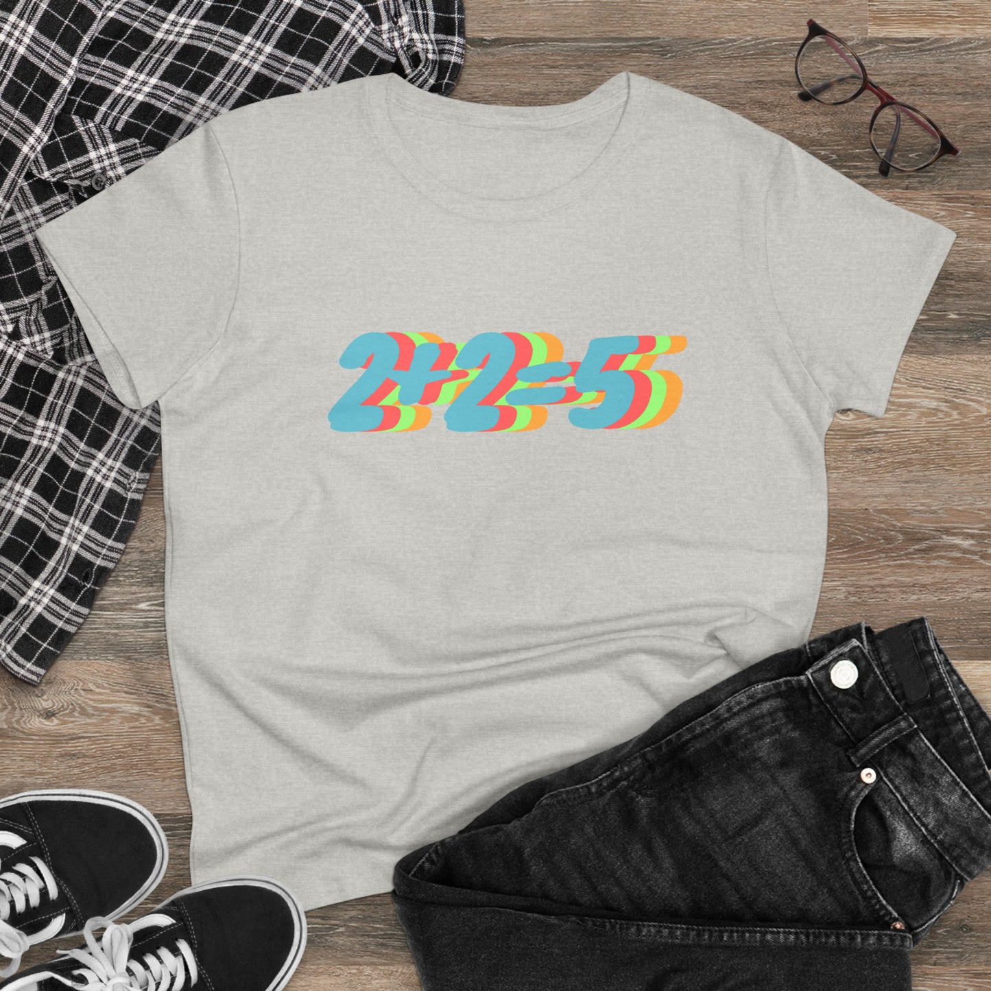 2+2=5, George Orwell 1984 inspired Women's Midweight Cotton Tee