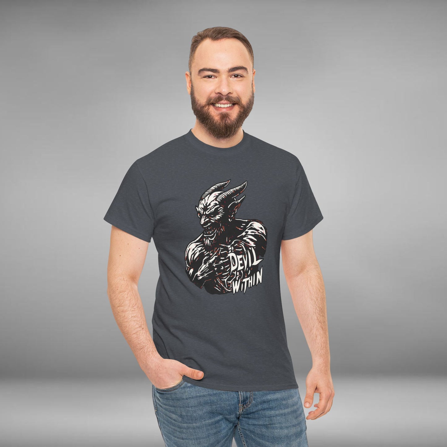 Devil Within, Unisex Heavy Cotton Tee