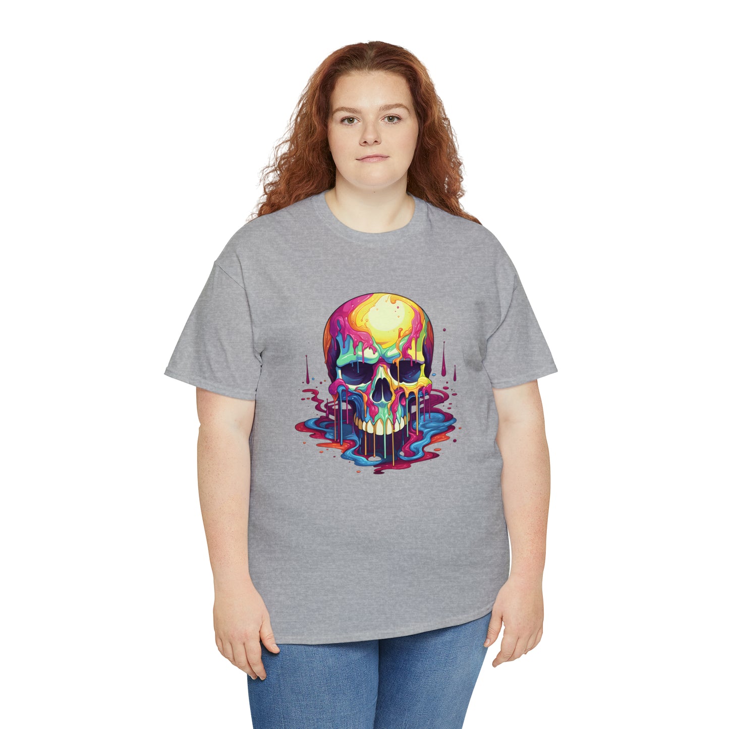 Painted Skull, Unisex Heavy Cotton Tee