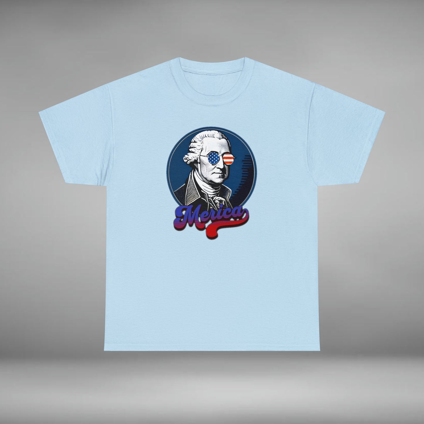 Merica, George Washington Unisex Heavy Cotton Graphic Tee