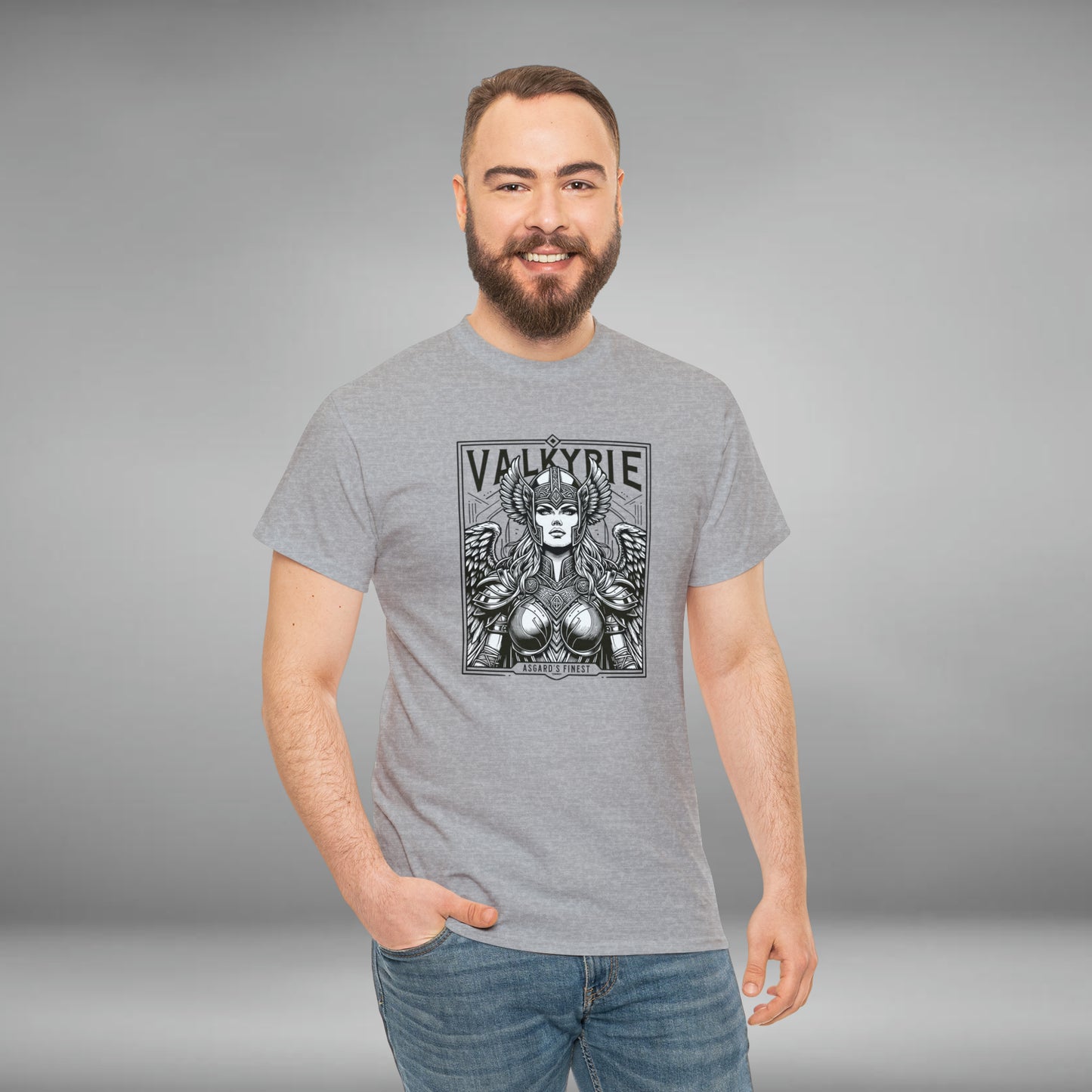 Valkyrie, Asgard's Finest, Unisex Heavy Cotton Tee