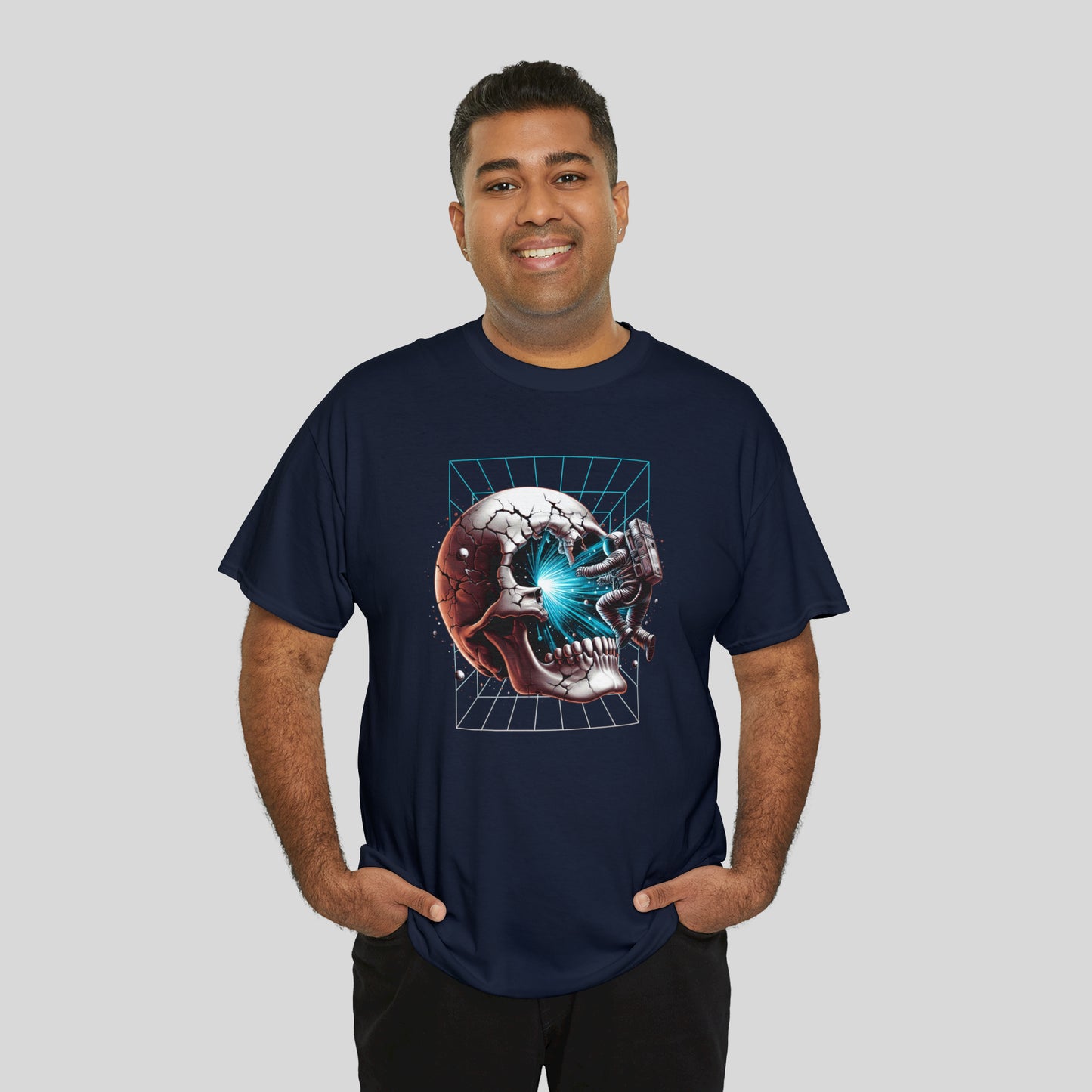 Portal Into Infinity, Astronaut, Unisex Heavy Cotton Tee