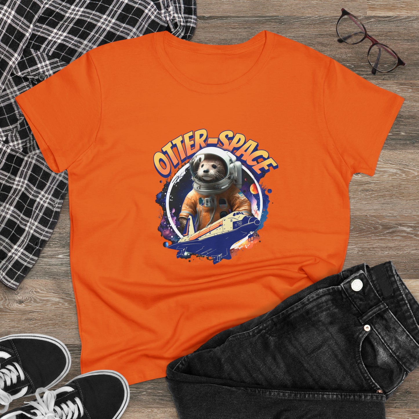 OTTER-SPACE, Women's Midweight Cotton Tee