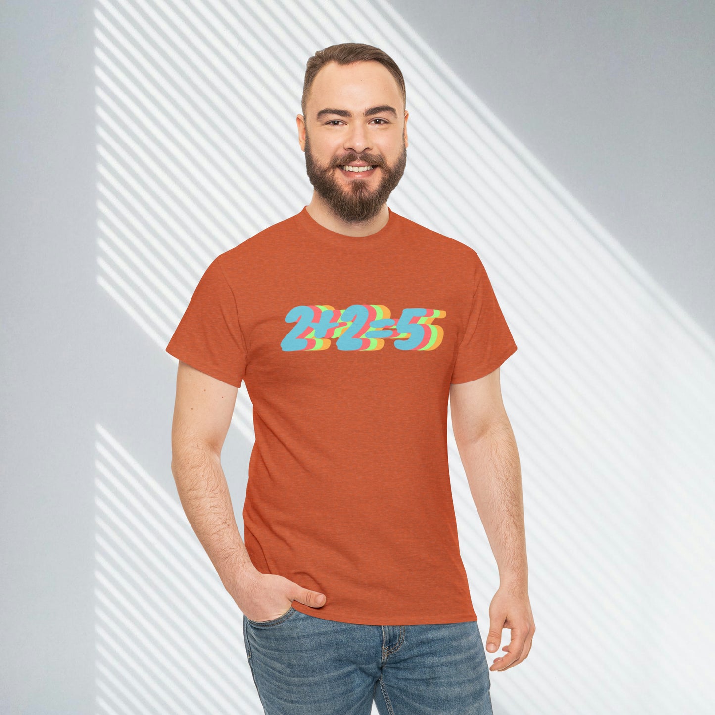 2+2=5, George Orwell 1984 inspired Unisex Heavy Cotton Tee