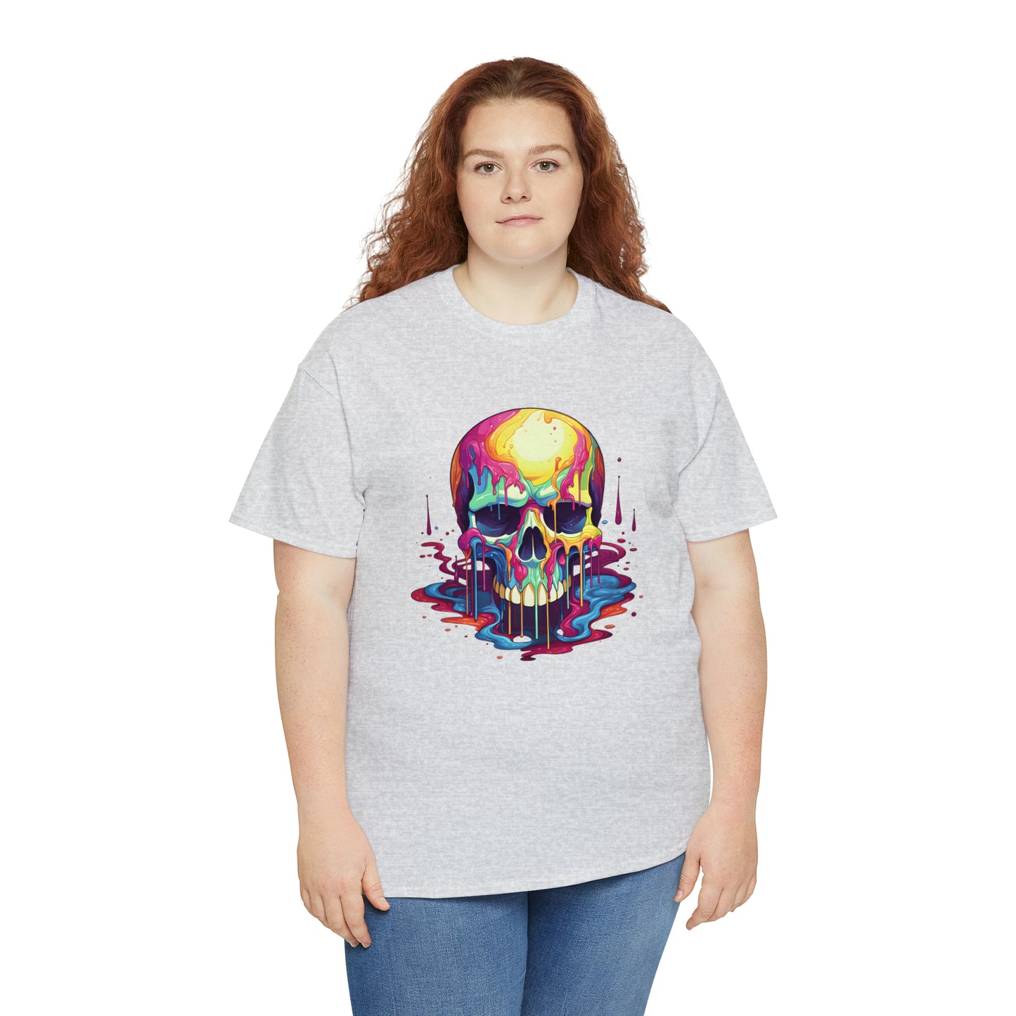 Painted Skull, Unisex Heavy Cotton Tee
