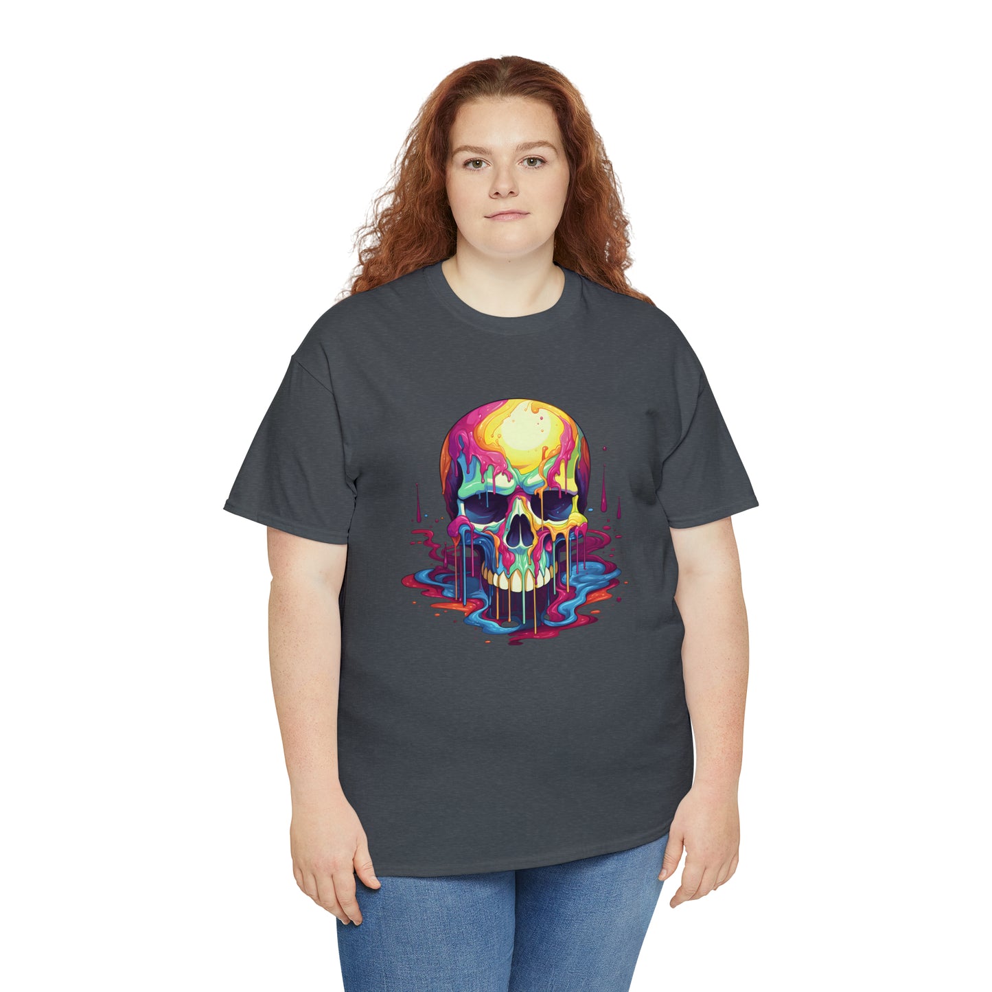 Painted Skull, Unisex Heavy Cotton Tee