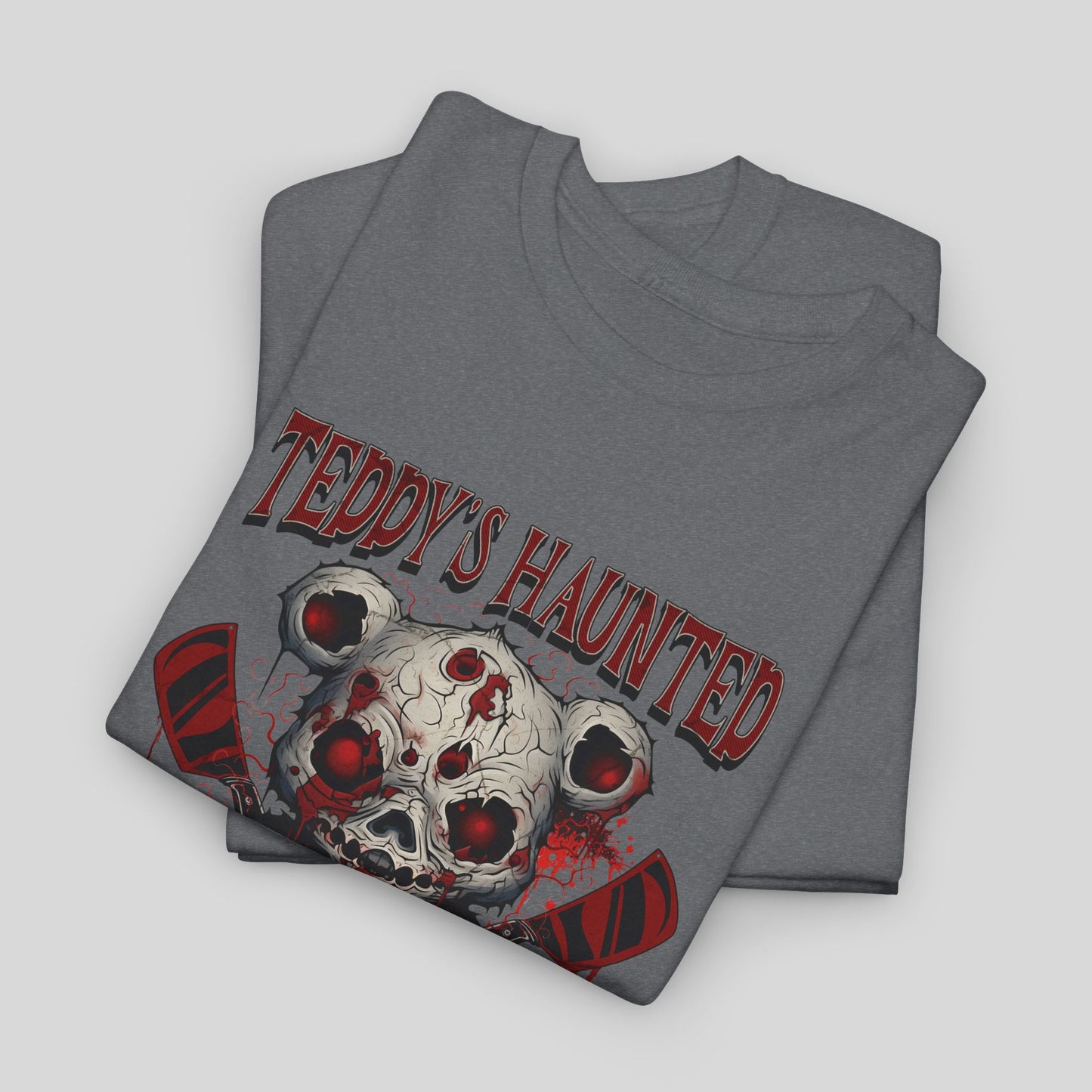 Teddy's Haunted Hide and Seek, Unisex Heavy Cotton Tee