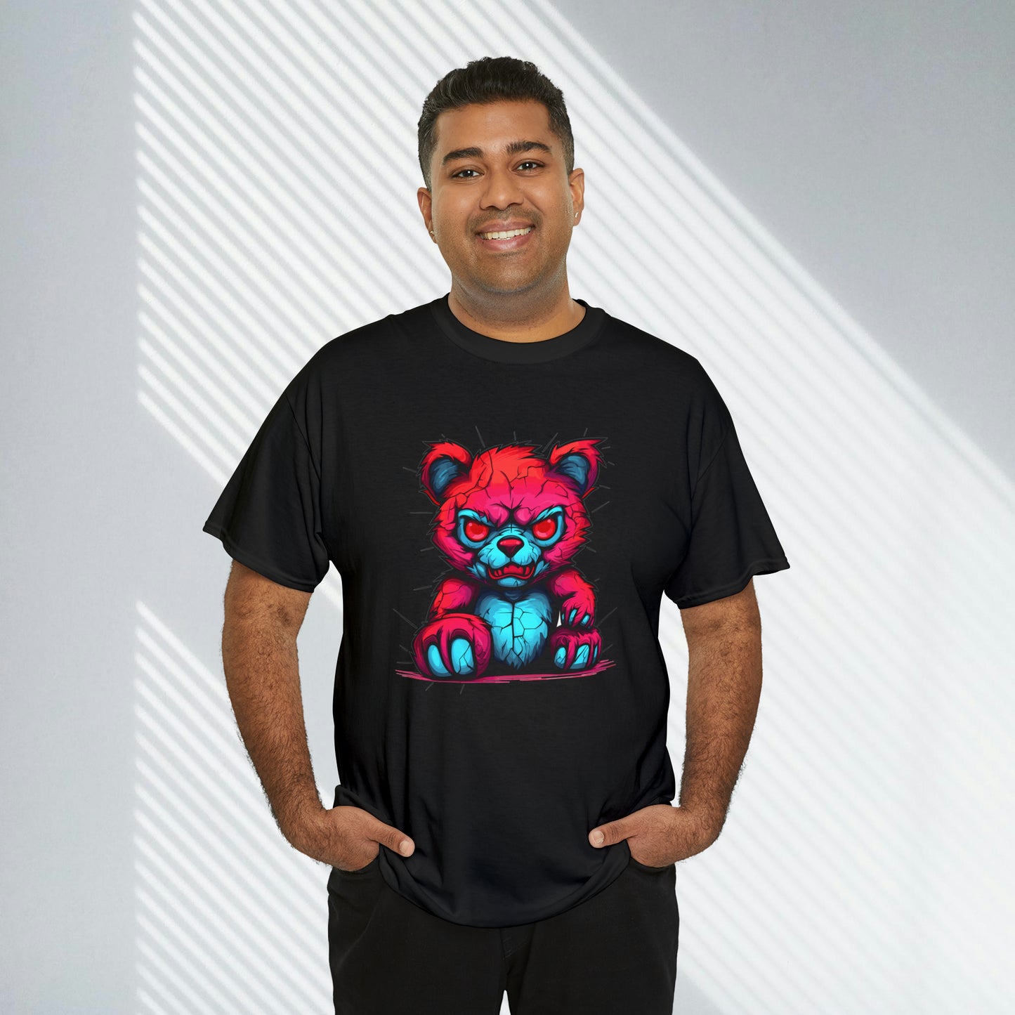 Demon Teddy Bear, Unisex Heavy Cotton Tee